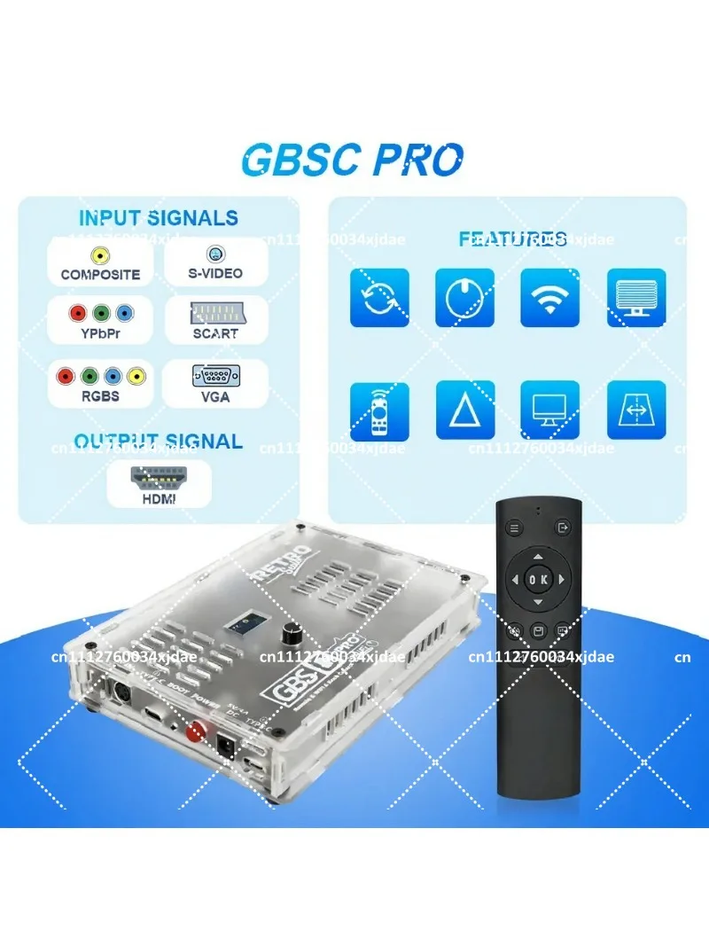 Retro Upscaler RGB SCART YPbPr VGA AV S-Video to 1080p60 HDMI Converter Low Latency Scanlines