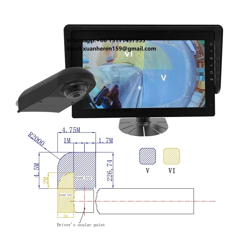 Class V+VI CMS ECE R46 Certified Mirrorless Upgrade 10.1