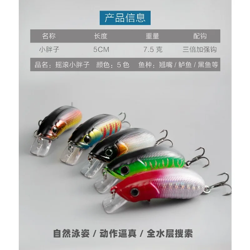 

Sinking Minnow 7.5g 5cm Lure LongShot Popper Pesca Swimbait Carp Fishing Tackle Hook Wobbler 3D Crankbait Jerkbait Silicone Bait