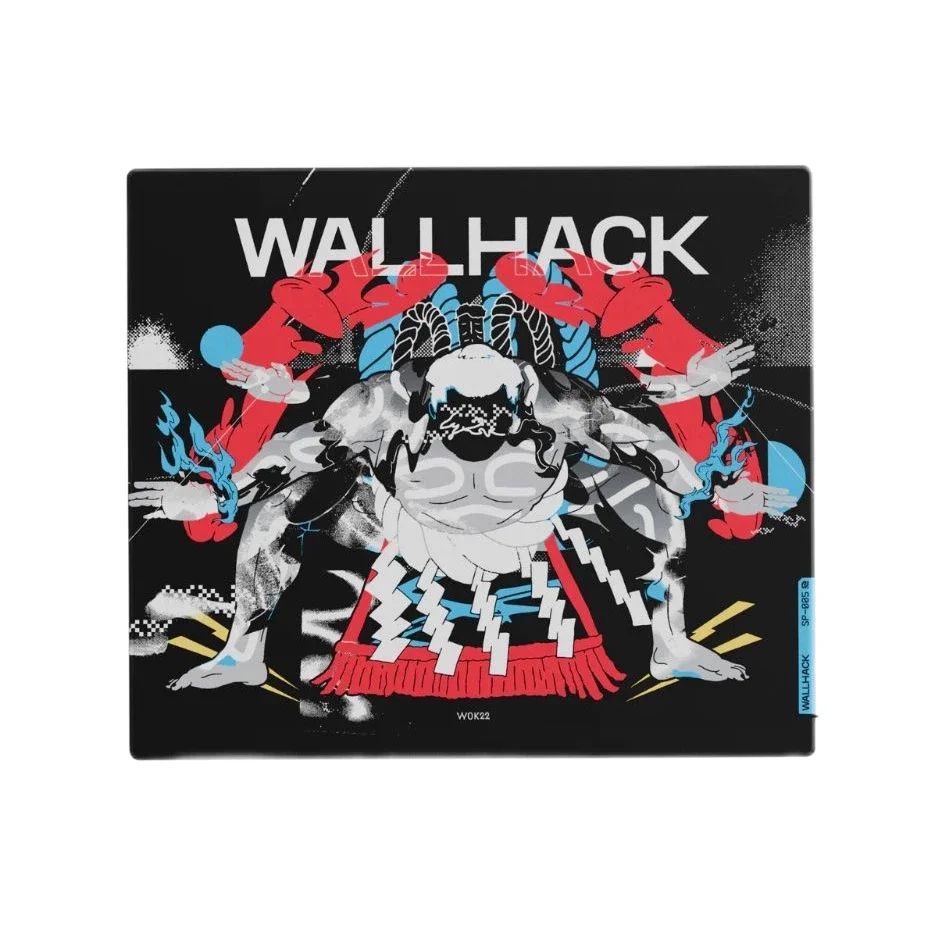 PANPAD WALLHACK SP005 WOK22 glass pads e-sports FPS tempered glass mouse pad (1:1copy）