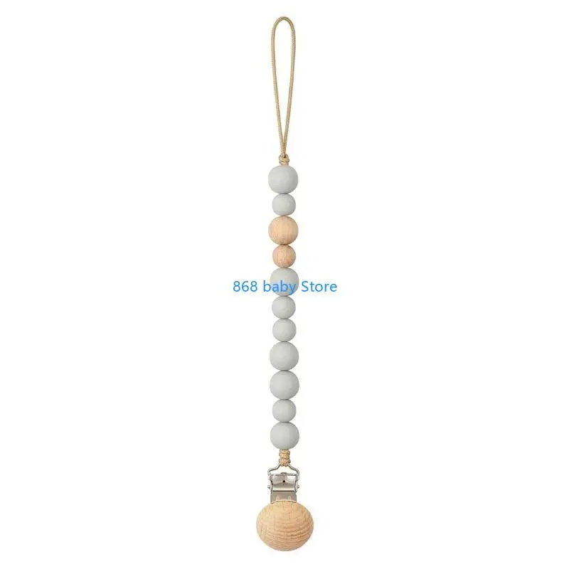 

29EE Silicone Baby Pacifier Chain Clip Infant Nipple Soother Chain Clips Dummy Holder