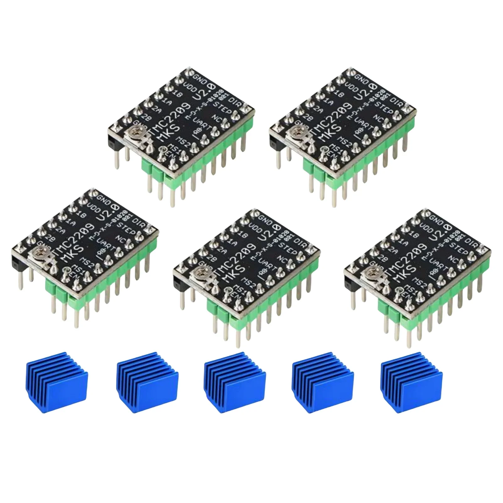 MKS TMC2209 Stepper Motor Driver Skr V2.0 Gen L Stepstick 3d Printer Parts 2.5a Uart Ultra Silent For Sgenl Genl Robin Nano