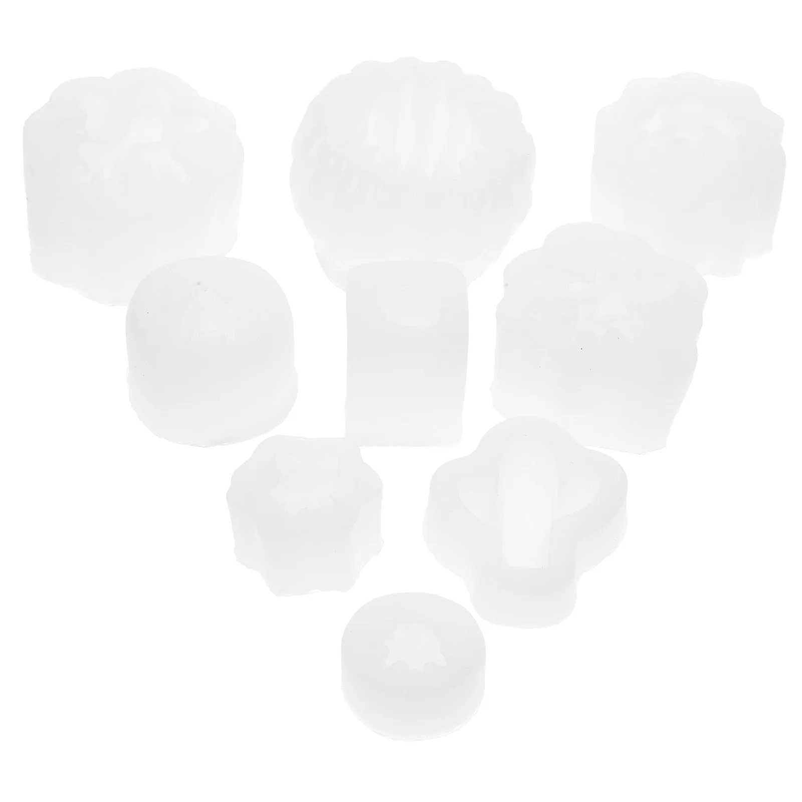

9Pcs Succulent Silicone Mold Cactus Shape Making Supplies Lightweight Easy to Use DIY Crafts Tools Kitchen Bar
