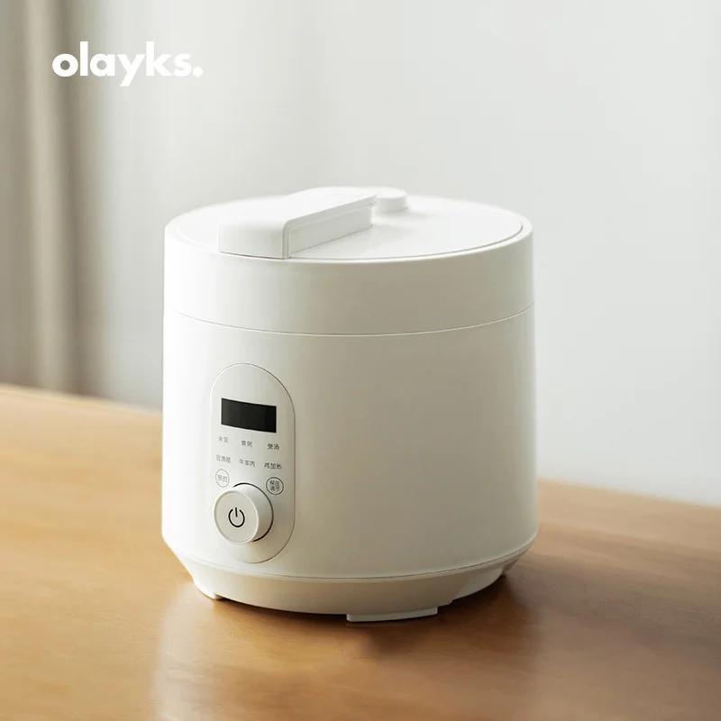 Olayks3L Electric Pressure Cooker  Intelligent Automatic Multicooker Soup Stew Pot 2-4 People Porridge Cooking Machine Non-stick electric hot air fryer oven oil free cooker 1225w 3 liters smart cooking programs compact oilless small oven fit for 2 3 people