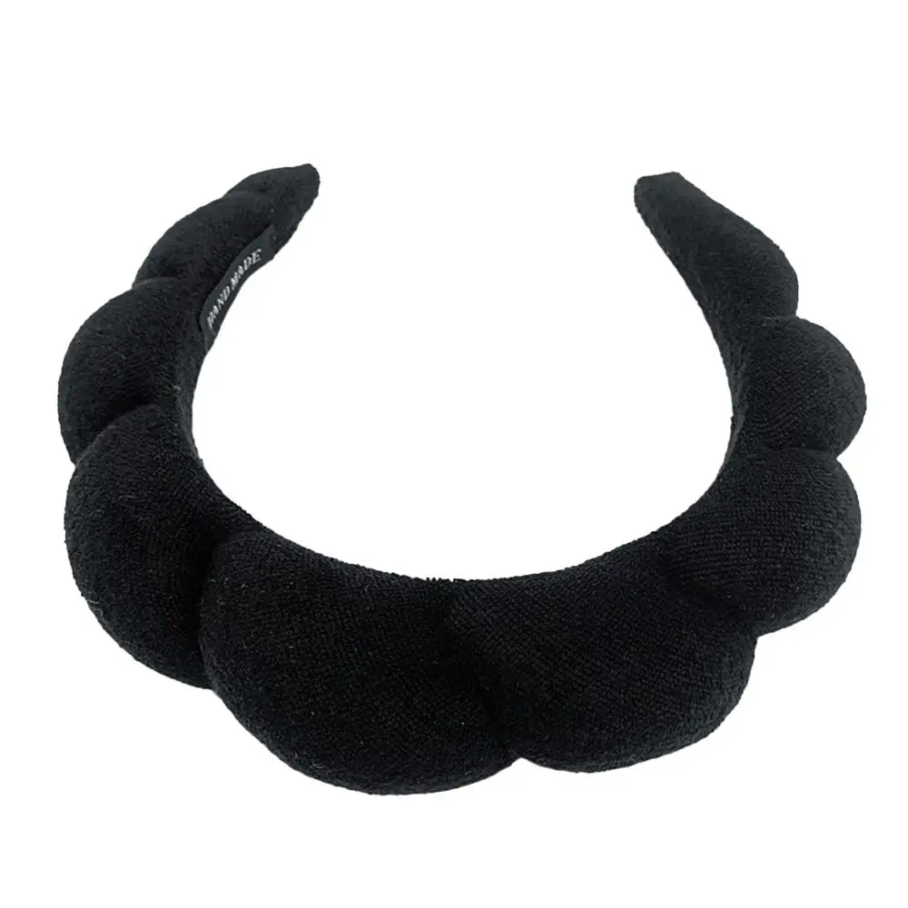 No-slip Hair Accessories for Washing Face Solid Color Makeup Headband Sponge Headbands Braided Hairbands Spa Headband