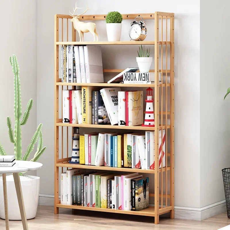 Multifunctional Home  Office Book Shelves Simple FloorStanding Storage Living Room Bookshelf for Children's Access