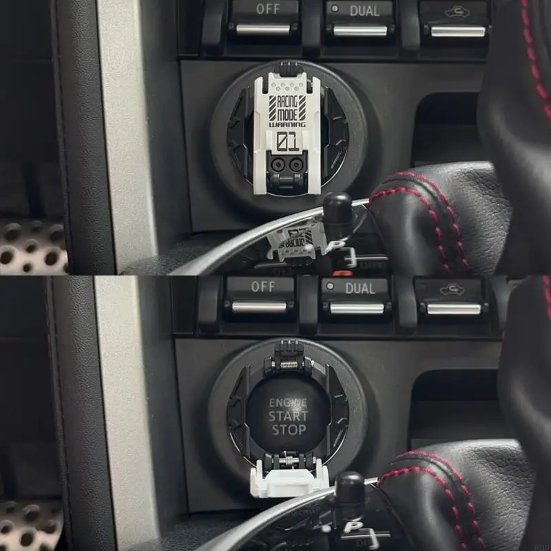 6XDF Car Protector Push Start Switches Button Cover Protector Start Stop Button Cover Automotive Decoration