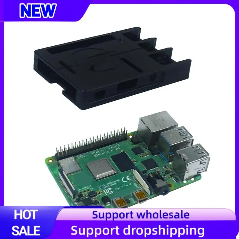 Подходящий корпус, алюминиевый корпус с ЧПУ, ультратонкий металлический корпус для Raspberry Pi 4 Model B, для Raspberry Pi 4 Model B