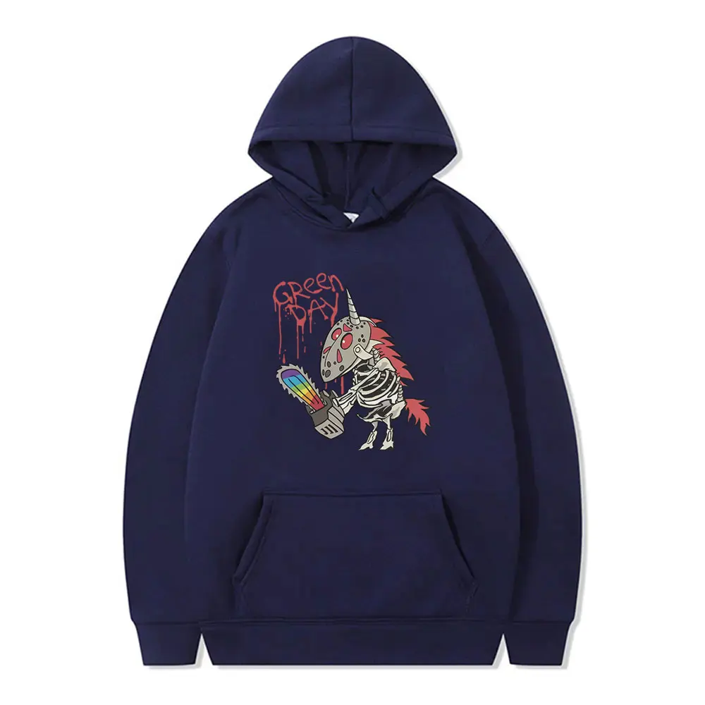 Punk Band Green Day Father of All Cartoon Style Graphic Hoodie Men Women Rock Oversized Streetwear Men's Vintage Casual Hoodies