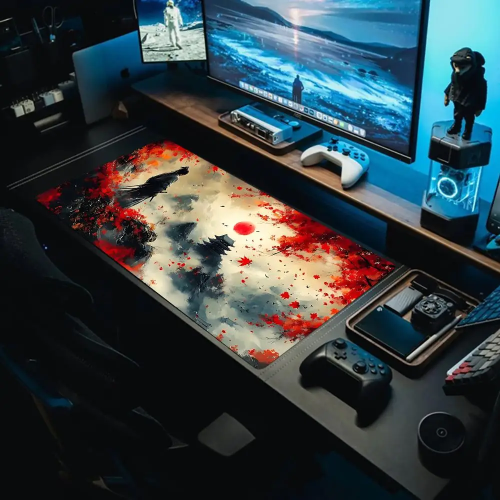 

Anime Mouse Pad Oversized Computer Desk Keyboard Pad Office Gaming Desk Pad Simple and Comfortable Natural Rubber Keyboard Pad