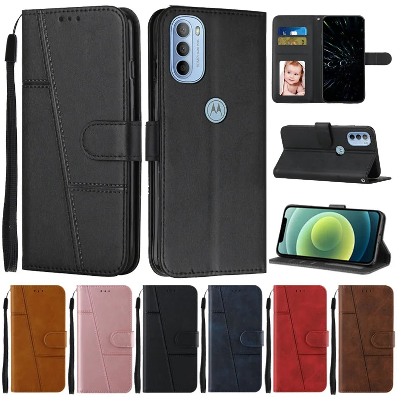 Flip Wallet Book Cover for Motorola Moto G31 G41 G51 G71 G30 G10 G40 G50 G60S E20 E30 E40 Edge X30 S30 20 Pro 20Lite Phone Case