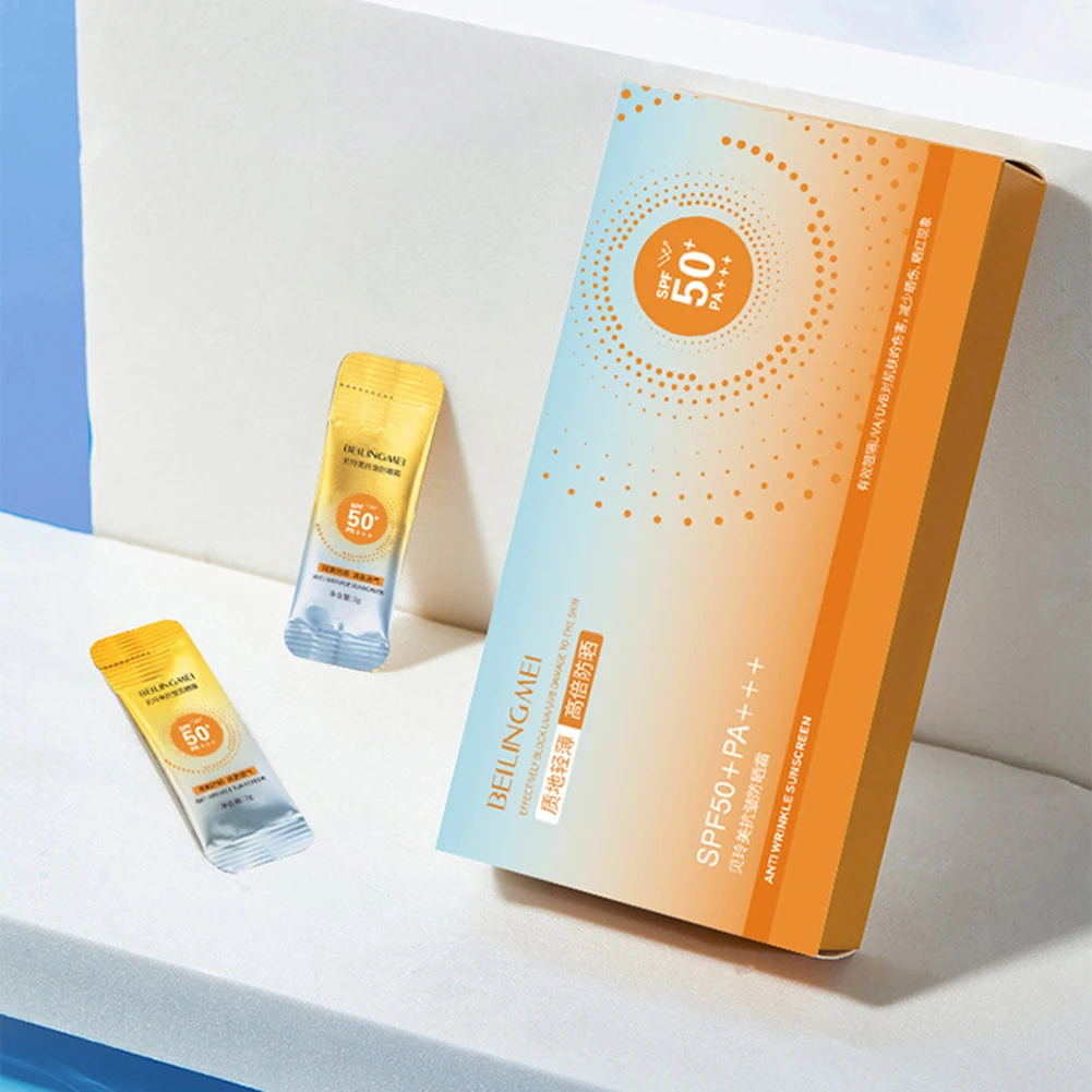 SPF50 Sunscreen Lotion Packets Wide-Spectrum Protection Sunscreen With SPf50 For Daily Use