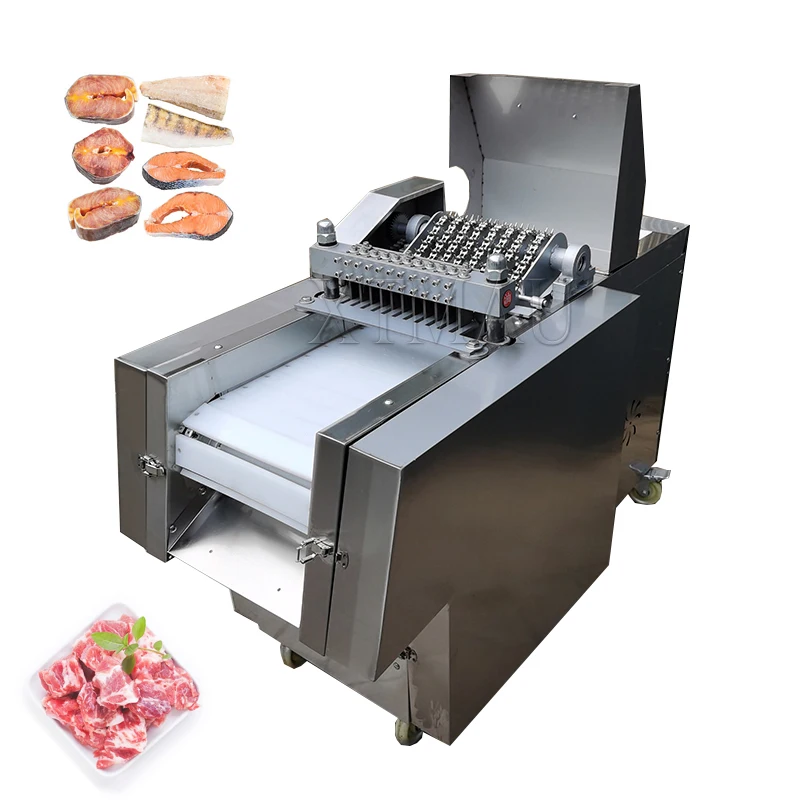 Commercial Automatic Frozen Beef Chicken Dicer Slicing Machine Meat Cutting Machines