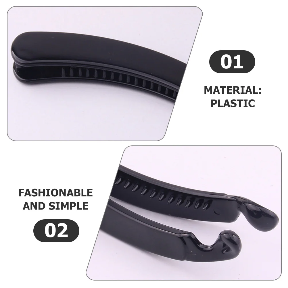 

6Pcs Fashion Banana Hair Clips Strong Grip for Women Thick Curly Hair Daily Use Accessory Banana Clip