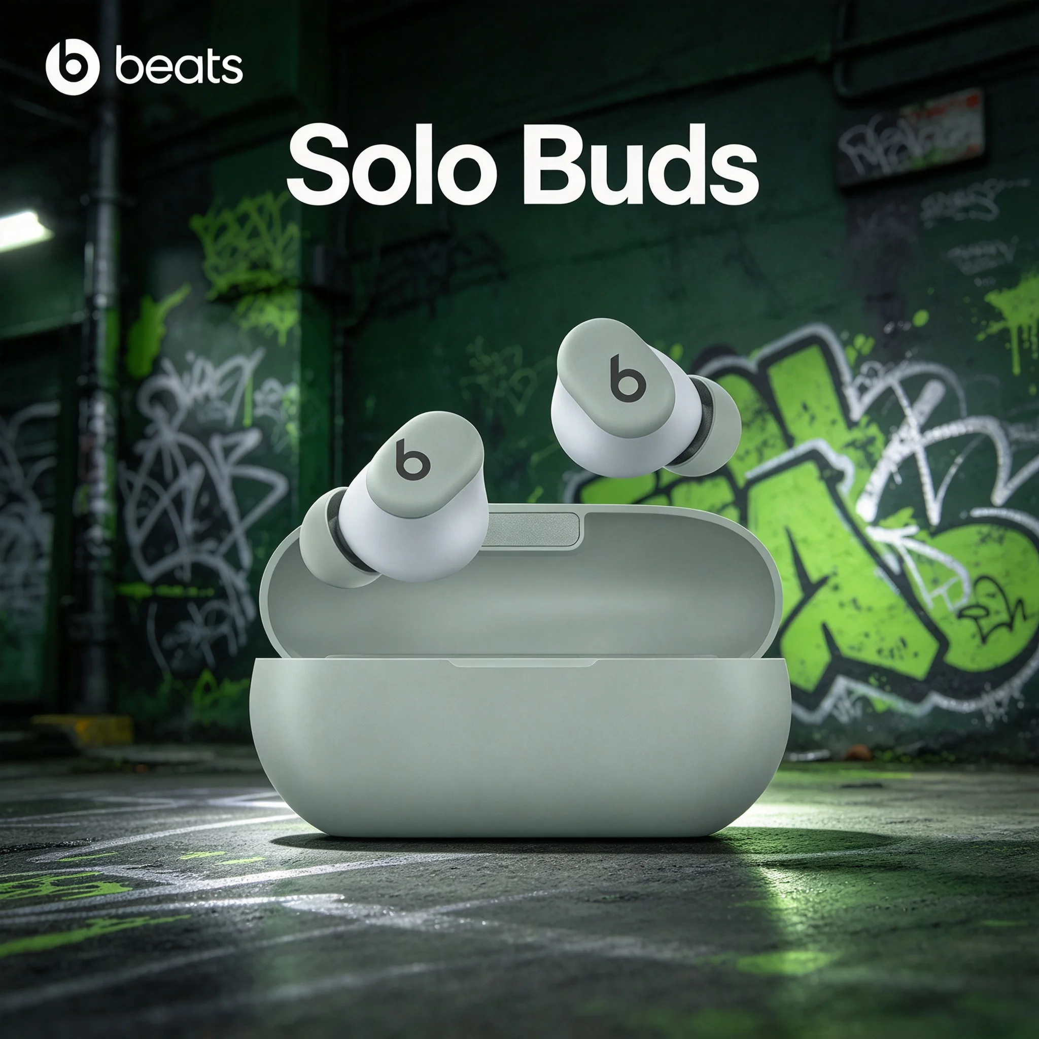 Beats Solo Buds True Wireless Earbuds,Small Charging Case,Ergonomic Ear Tips,Clear Call Mic for Outdoor Listening