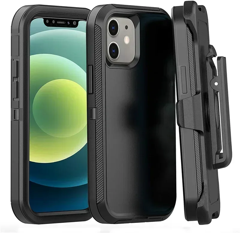 Luxuriöse, modische Hybrid-Hochleistungs-Rüstungshülle für iPhone 17 Air 16 Pro Max Plus, stoßfest, schützt OTT-B Hard Box, Gürtelclip-Abdeckung – Detail 1