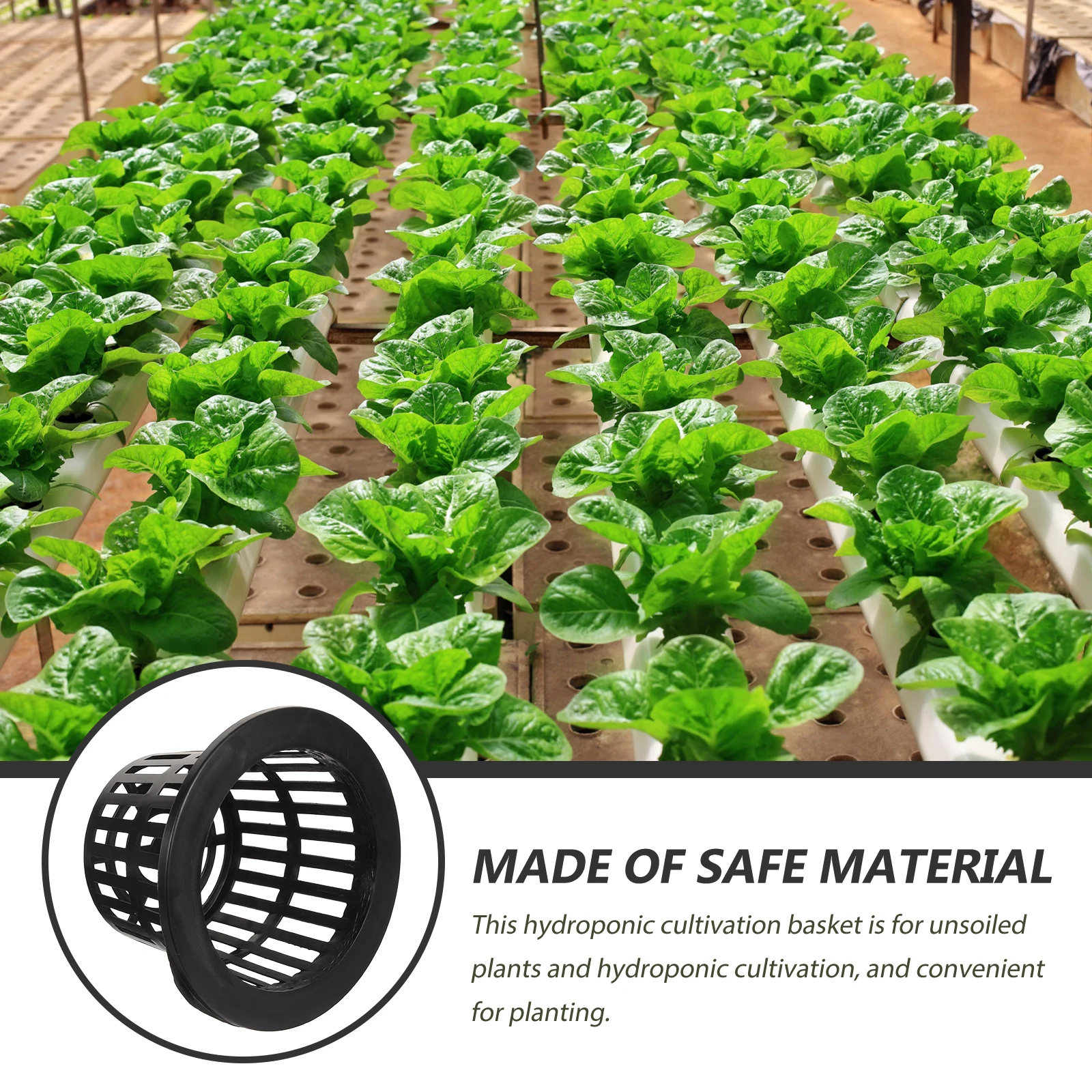 

10pcs Black 100mm Net For Hydroponics Net Pots Aquatic Plants Orchid Pot Orchids Pots Unsoiled Cultivation Planter