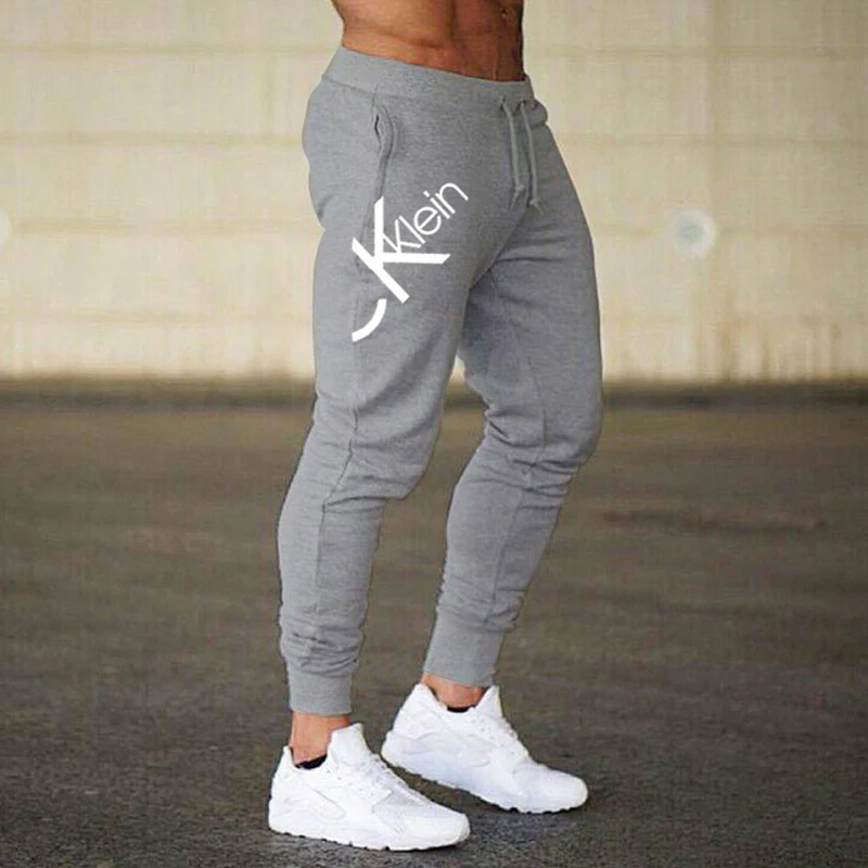 Spring and Autumn Muscle Men's Foreign Trade New Casual Trousers Independence Day Logo Loose All-Matching Slim Fit Men'sTrousers