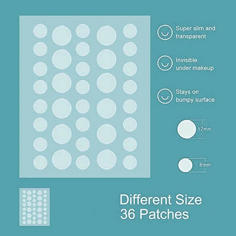 10 vellen Gezicht Acne Patch Onzichtbare Huidverzorging Puistje Acne Patches Ontstekingsremmende Genezing Absorberende Spot Sticker Die Acne