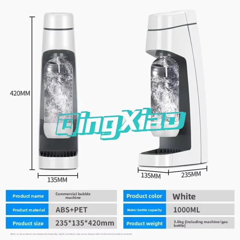 Portable Home Soda Maker Carbonated Beverage Sparkling Water Maker For Travel Daily Commercial Milk Tea Shop Essential