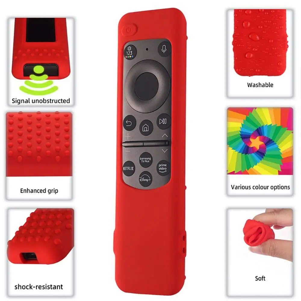 2024 Silicone Remote Control Cover Shockproof Soft Protective Case Household 8K Neo QLED for Samsung BN59-01432 1436 TM2360