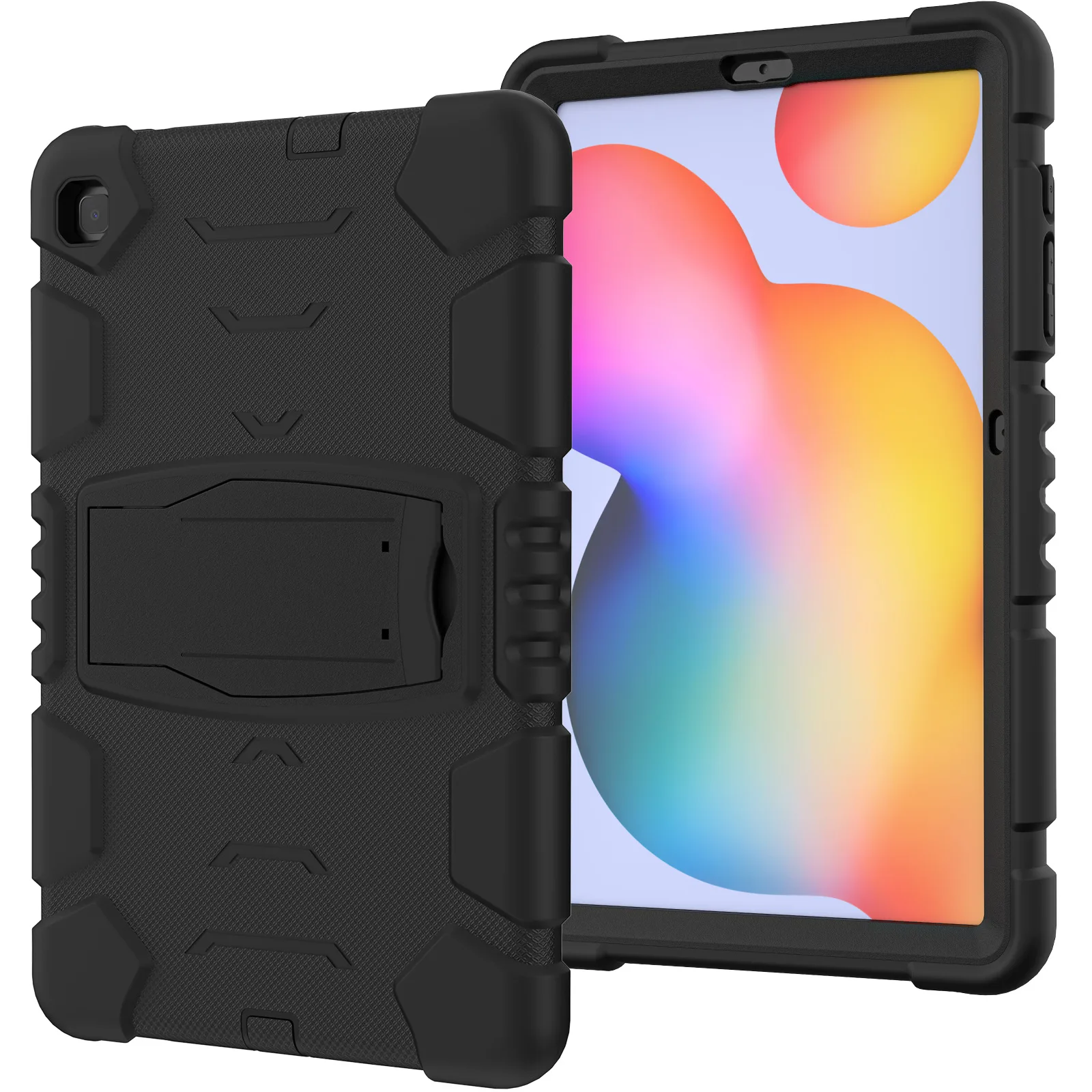 

For Samsung Galaxy Tab S6 lite Flat Case 10.4 inch SM-P610/P615C/P613/P619 Full Pack Silicone Drop Resistant Case Bracket