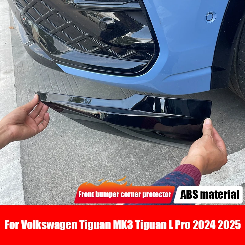 

For Volkswagen Tiguan MK3 Tiguan L Pro 2024 2025 Car front bumper protection angle exterior modification parts
