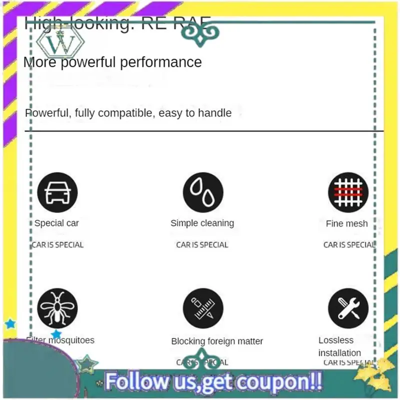 

Модернизированная сетчатая крышка передней решетки для Byd Atto 3 Yuan Plus 2022-2023, защита от насекомых, сетка переднего бампера, сетка резервуара для воды