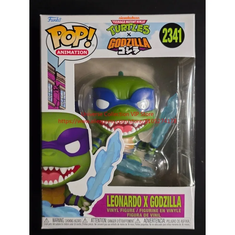 Figura Coleccionable Oficial de Vinilo de Funko Pop, Tortugas Ninja Adolescentes, Michelangelo, Leonardo, Godzilla, King Ghidorah, para Aficionados