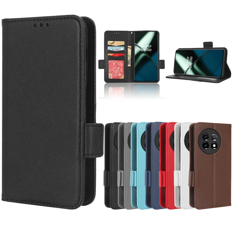 Protection Phone Cases For Oneplus 11R Case Leather Wallet Flip Cover For Carcasas Oneplus 11R One Plus Ace 2 5G  Mujer Funda