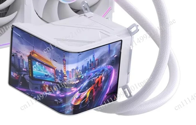 Curved screen water-cooled radiator new DIY animation screen RGB360 naked eye 3DCPU