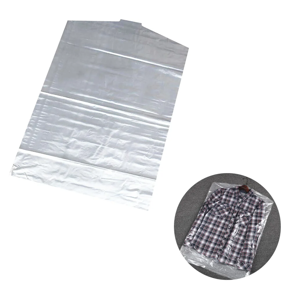 10 Pcs Transparent Suit Cover Clothes Bag Organizer Clothing Reusable Garment Dust Vinyl