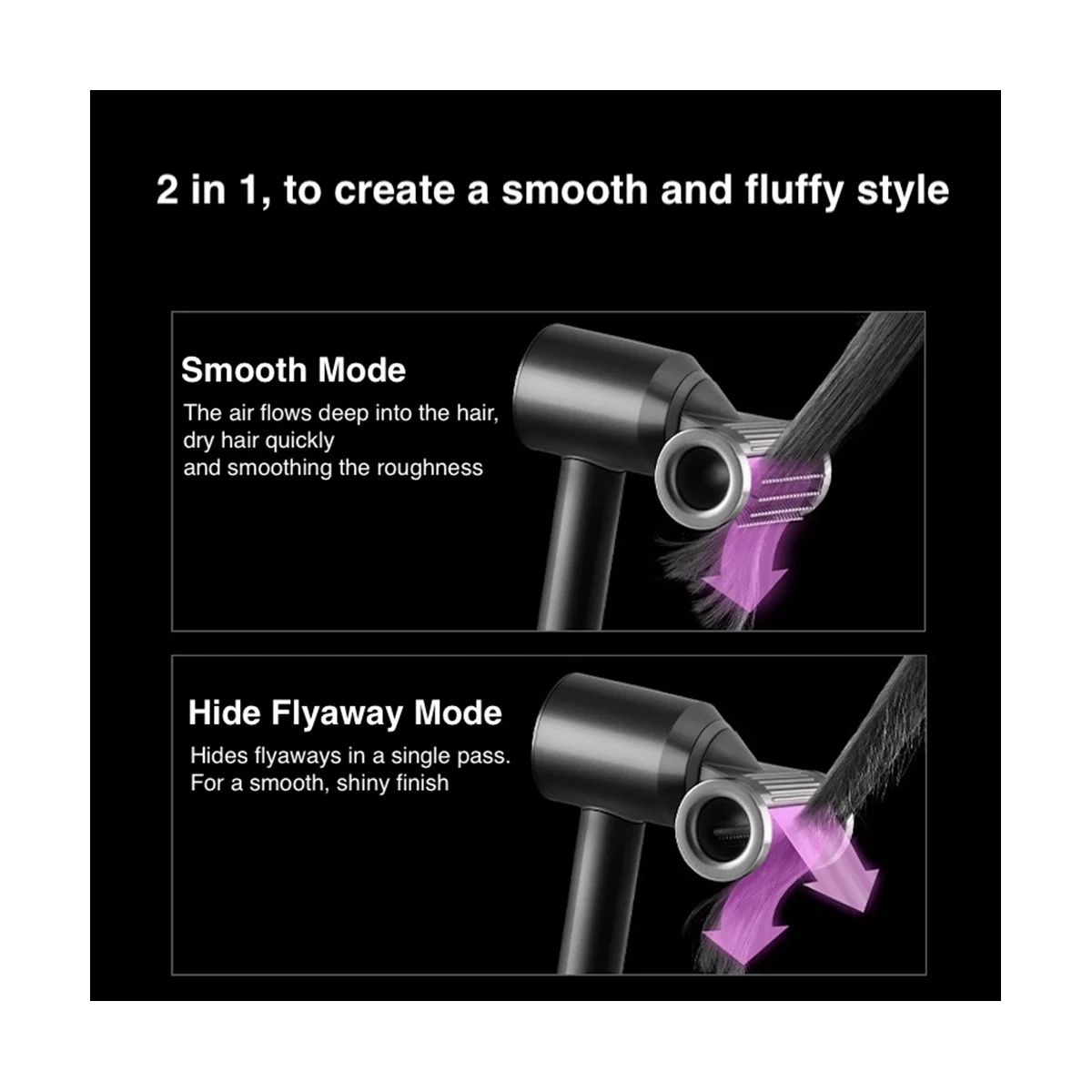 For Dyson HD15 HD01 HD02 HD03 HD04 HD08 Anti-Flying Nozzle Attachment Tool Hair Dryer Universal Hair Modeling Nozzle C