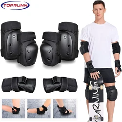 Skating Protective Gear Adult Knee and Elbow Pads Wrist Guards for Roller Skating Skateboarding,Skate Pads Adult Knee Pads