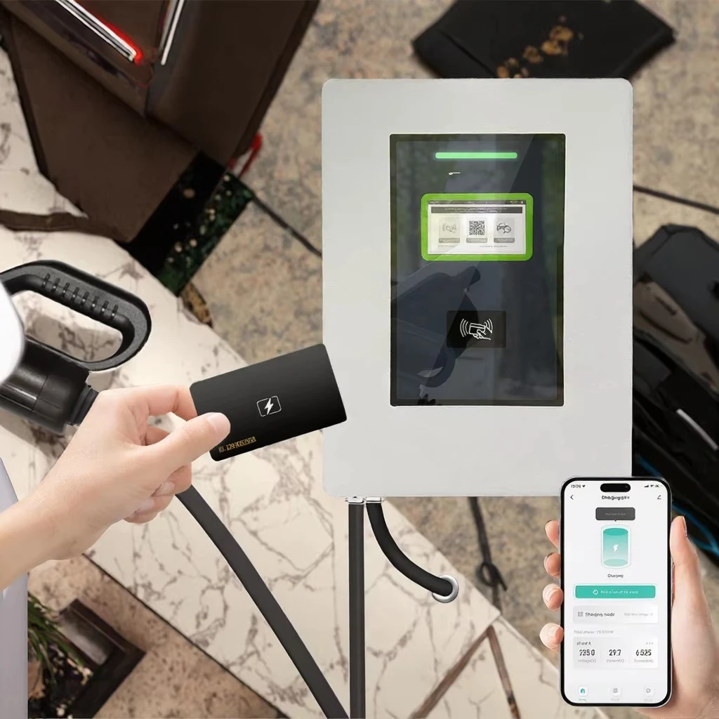 Deedian New Condition 3.7-22KW Smart DC RFID CCS2 Level 3 Home EV Fast Charger Wall-Mounted Charging Station OCPP1.6 Fastening