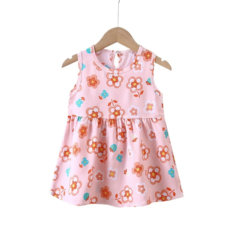 Vestido Floral sin mangas Para niños, ropa Formal Para recién nacidos de princesa, 6M-6T, Verano