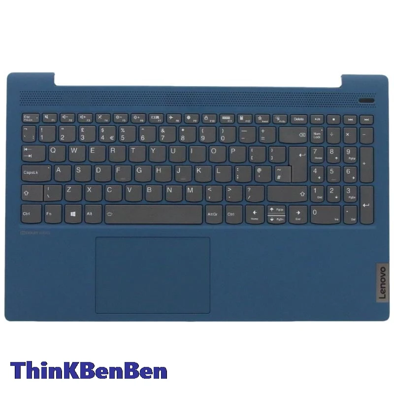 

UK English LIGTeal Keyboard Upper Case Palmrest Shell Cover For Lenovo Ideapad 5 15 ITL05 IIL05 ALC05 ARE05 5CB0X56232