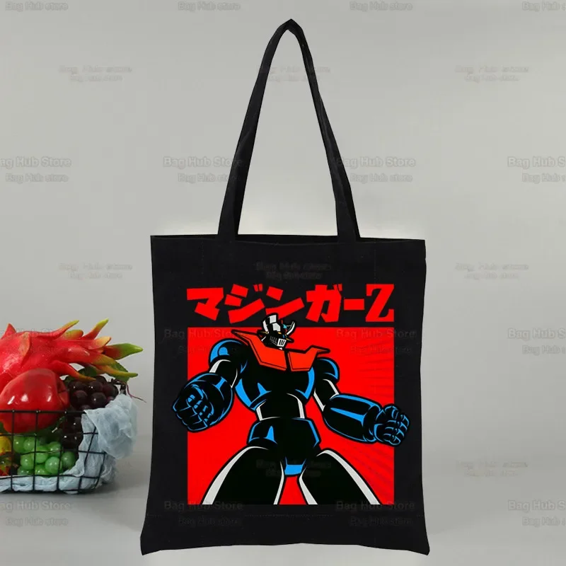 

Mazinger Z аниме робот Harajuku новые женские сумки хит продаж модная сумка холст сумка-тоут женская повседневная сумка на плечо