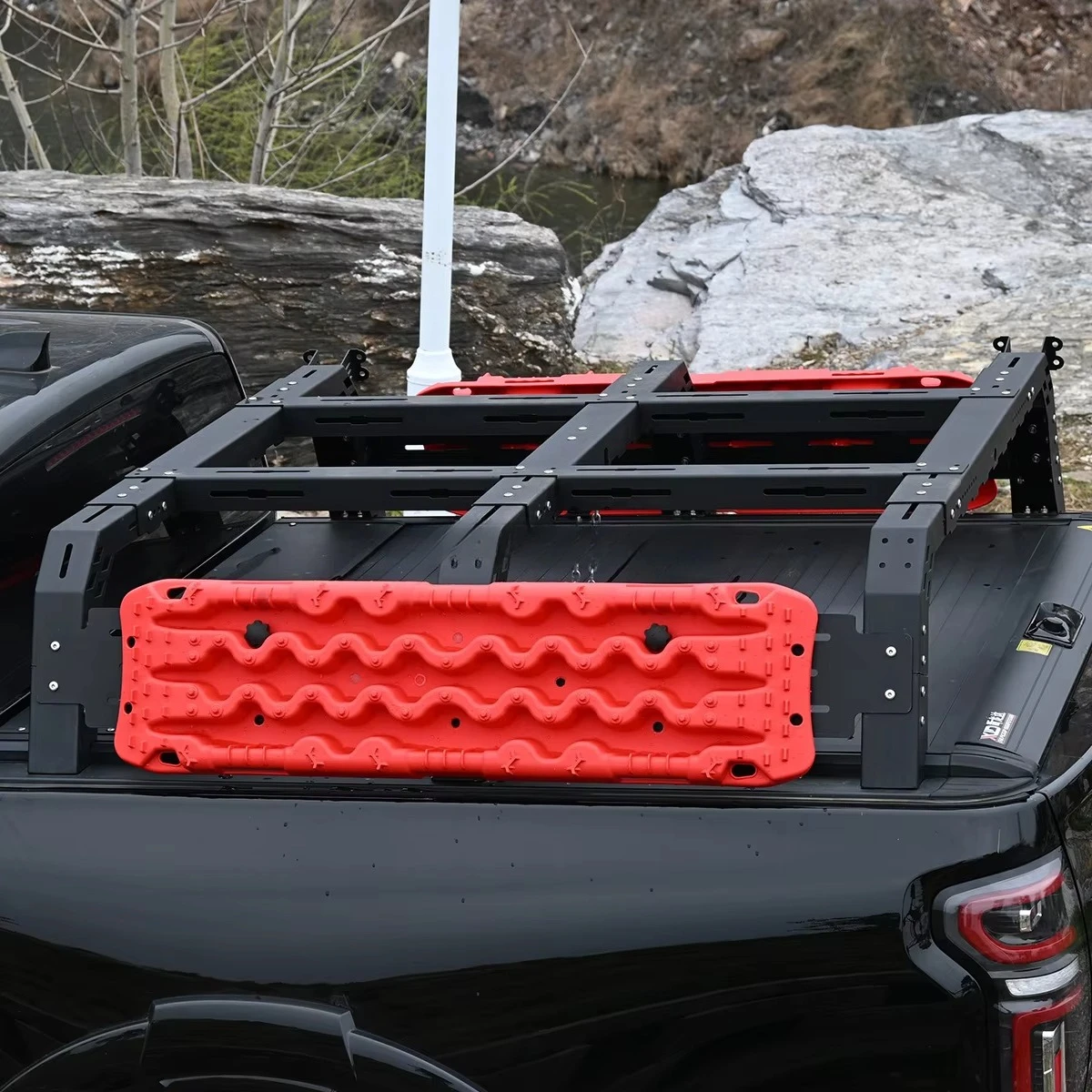 Pickup Truck Roll Bar With Storage Box Loading Roll Cage + 130L Side Boxes*2--combined Version