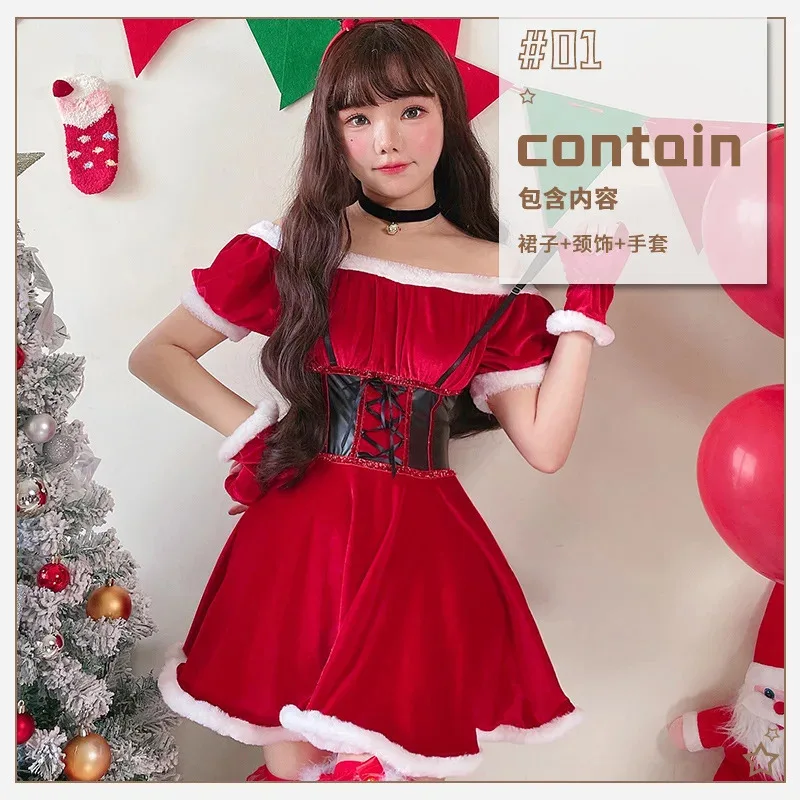 새로운 크리스마스 드레스 빨간색 섹시한 흰색 모피 드레스 크리스마스 드레스 성인 새해 나이트 클럽 바 파티 드레스 드레스