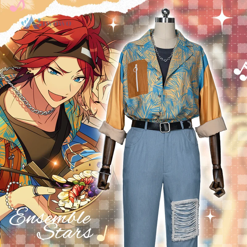 

Anime Ensemble Stars Cosplay Amagi Rinne Costume Shirt Design Pants Anime Outfits Halloween Game Party Stage Suit Clothing