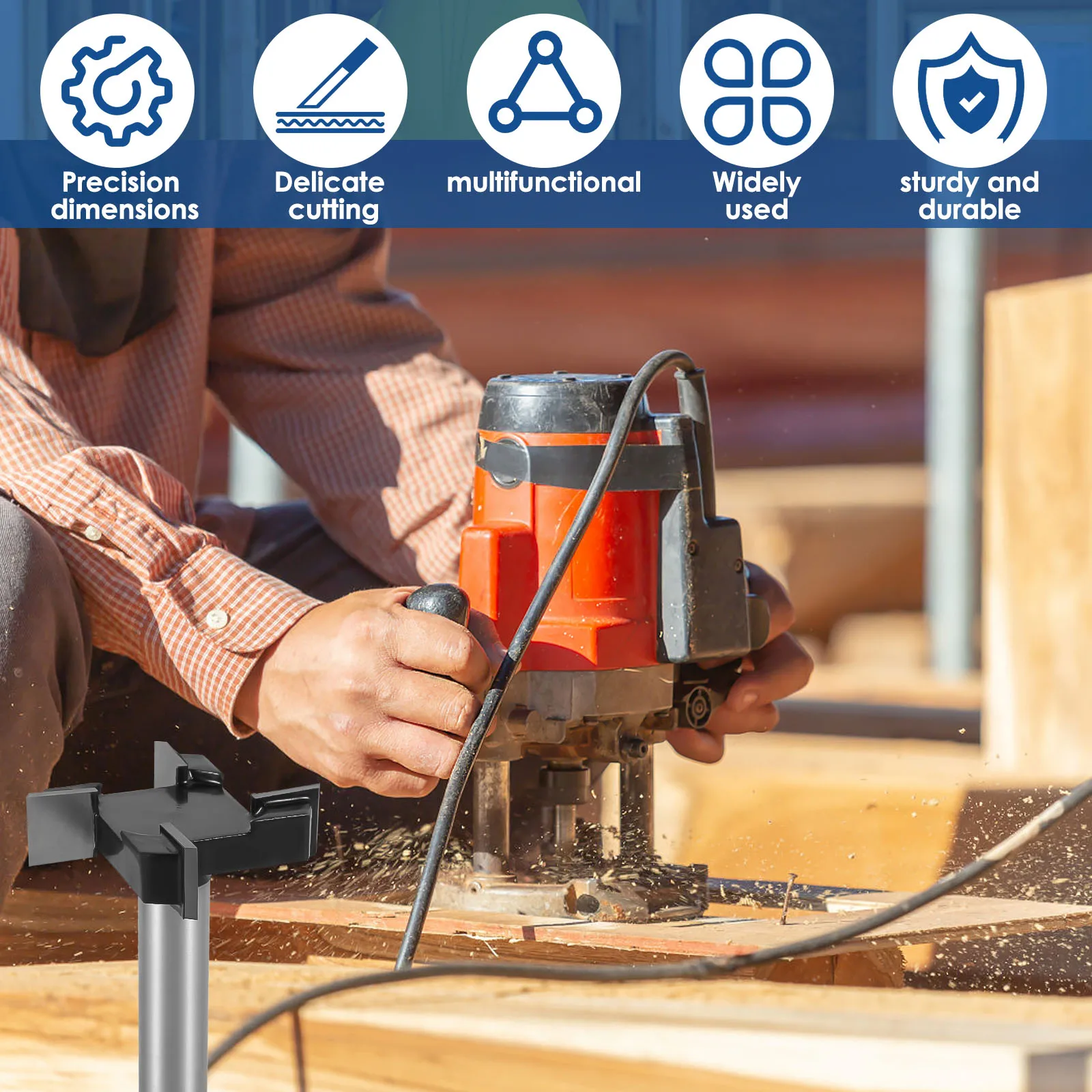 超硬スラブ圧縮フライスカッター、シャンクcnc Spilboardサーフェッシングルーター、ウッドプランジャービット、インサート超硬、2インチ、1インチ、2インチ