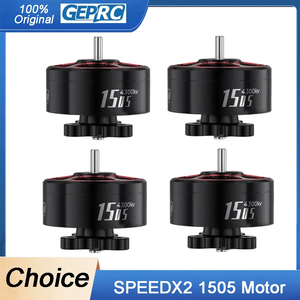 

GEPRC SPEEDX2 1505 Brushless Motor - 4300KV 20A-30A 4S for 2.5-3.5 Inch RC FPV Racing Drone Multicopter