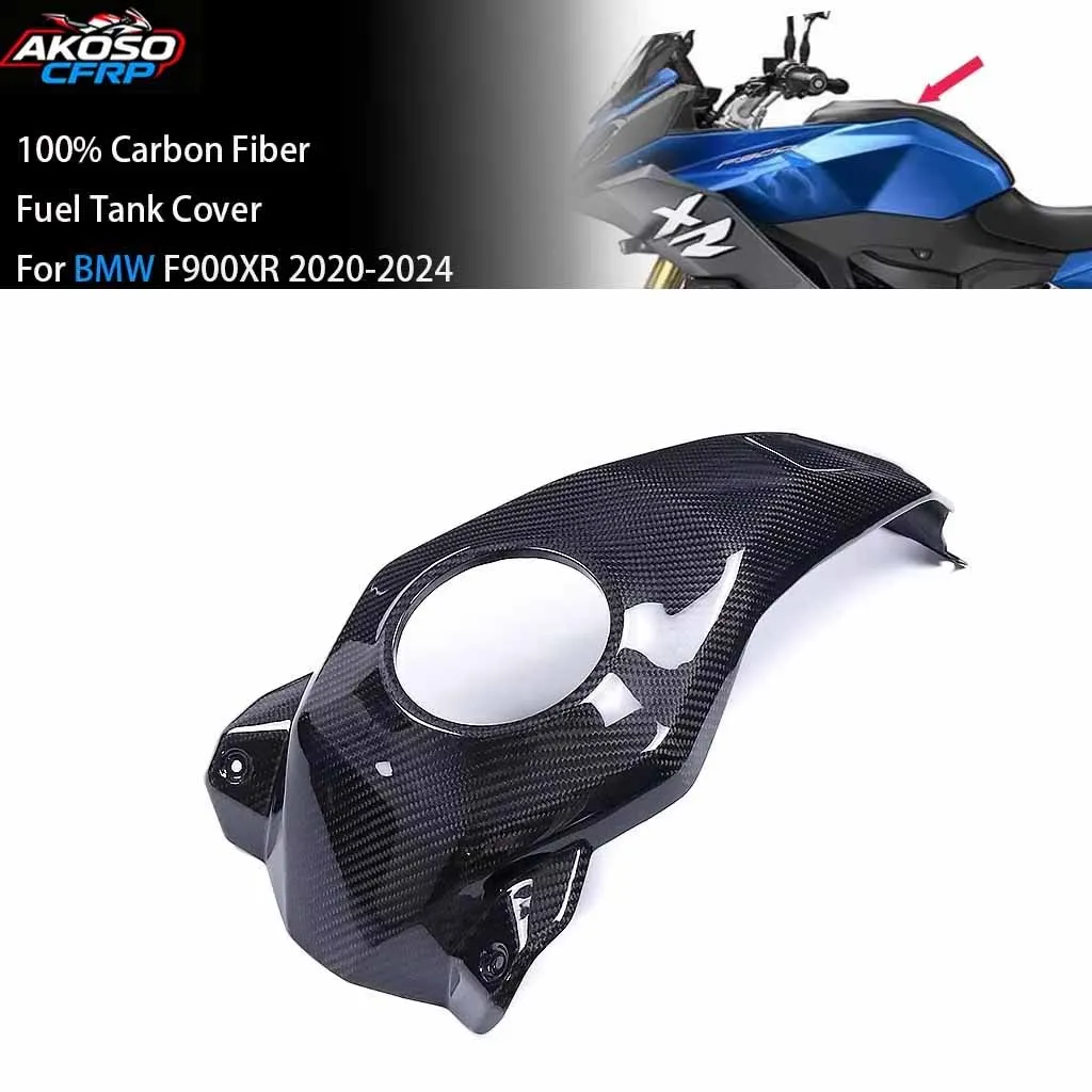 Motorcycle Gas Guard Parts Fairing Kit For BMW F900XR 2020-2025 100% Pure 3K Carbon Fiber Fuel Tank Cover Protector Accessories