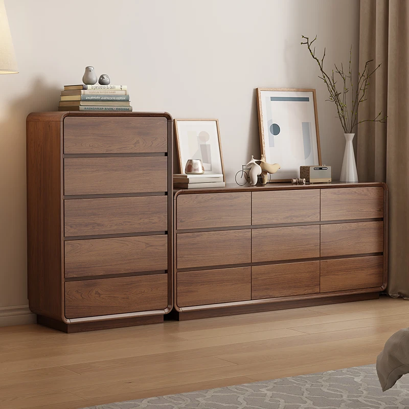 

Bedroom chest storage cabinet master bedroom bedside nine chest cabinet solid wood frame living room locker against the wall lar