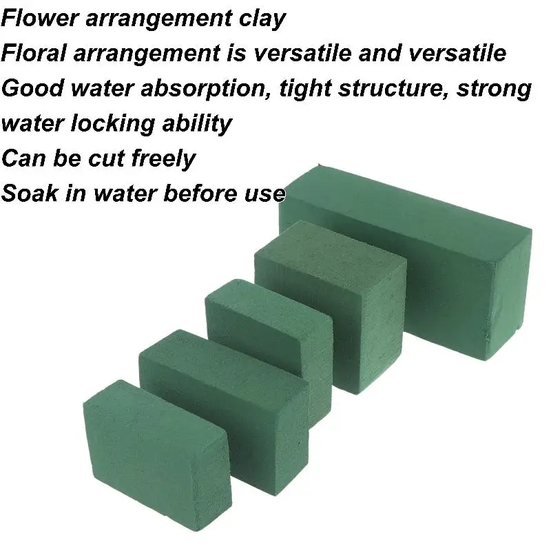 4Pcs Wet Floral Foam Blocks For Fresh And Artificial Flowers Home Wedding Party Holiday Decorations