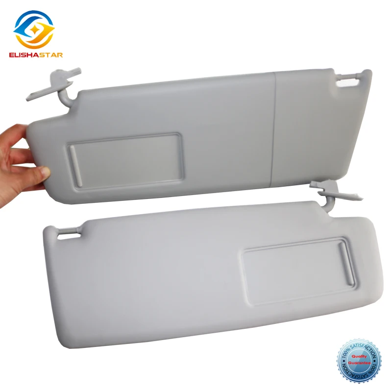 

Car Styling Gray Left / Right Interior Sun Visor Panel Makeup Mirror With Lamp For VW TIGUAN 2010-2016