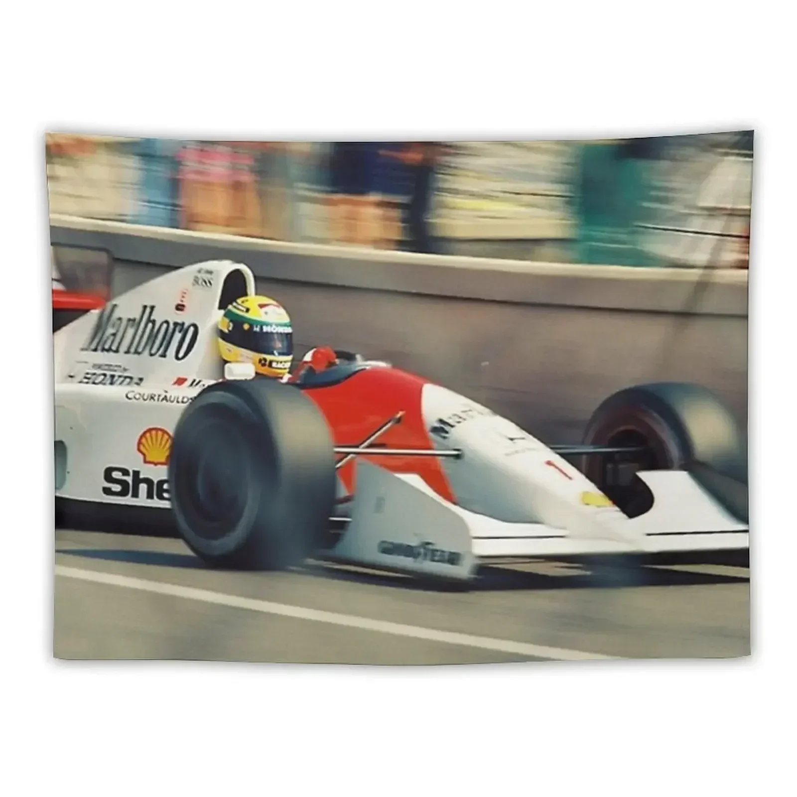 

Ayrton Senna Monaco GP poster Tapestry Decorative Wall Mural Aesthetic Room Decorations Decoration Room Hanging Wall Tapestry