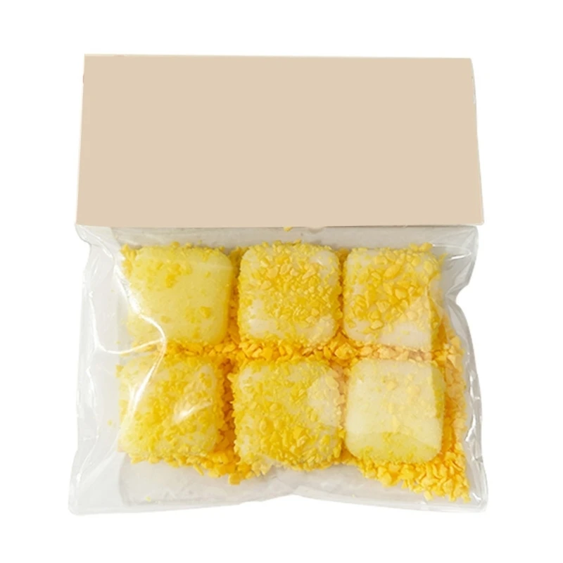 R6FD Elastic Cheese Anti Stress Toy For Focusing Improvement Kids Adults Squeeze Sensory Maltose Toy