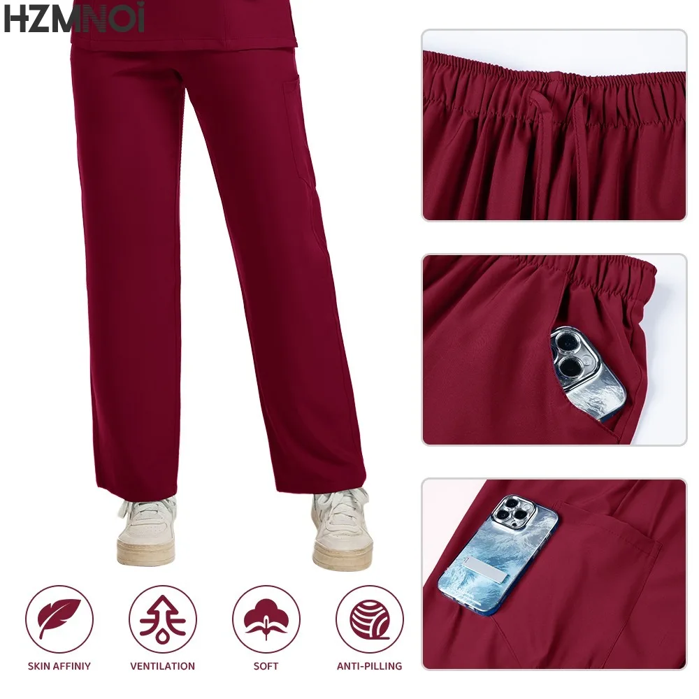 الصيف الحيوانات الأليفة مستشفى التمريض طبيب ملابس العمل الرجال والنساء غسل اليد الملابس بالفرشاة اليدوية مجموعة الملابس